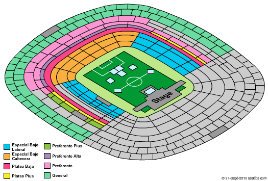 Aztec Stadium Seating Chart